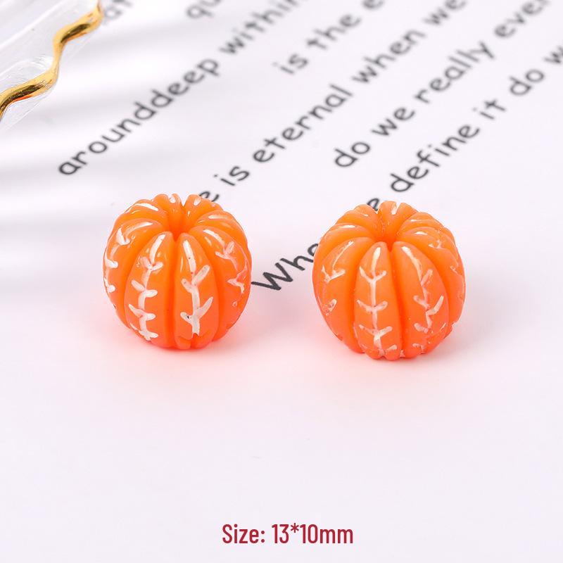 3D Fruit Simulation: Orange  Grape DIY Phone Case, Hair Clip, Pendant, Toy, Ornament, Resin Décor