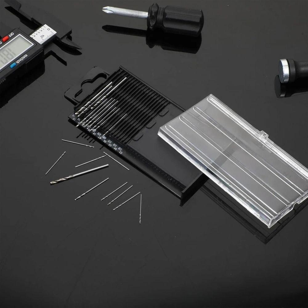 20pcs Professional 0.3-1.6mm Mini Micro Drills Small Shank Tiny Bit Size Drill Bits Set HSS Jewelry Drills Bits Jewelry Making
