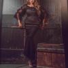 Elegant European & American Slimming Women's Mesh Lace Evening Dress