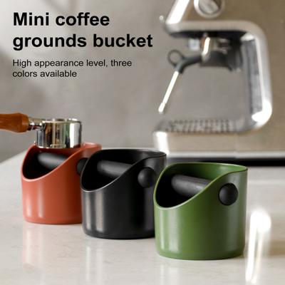 Coffee Knock Box Non-slip Rubber Base Shock-absorbent Barista Espresso Grounds Container Dump Bin Bucket Kitchen Cafe Supplies