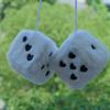 Tuyhnj Dice Car Ornament, Autophagy Dice - 1 Pair Car Decorative Dice Pendant -
