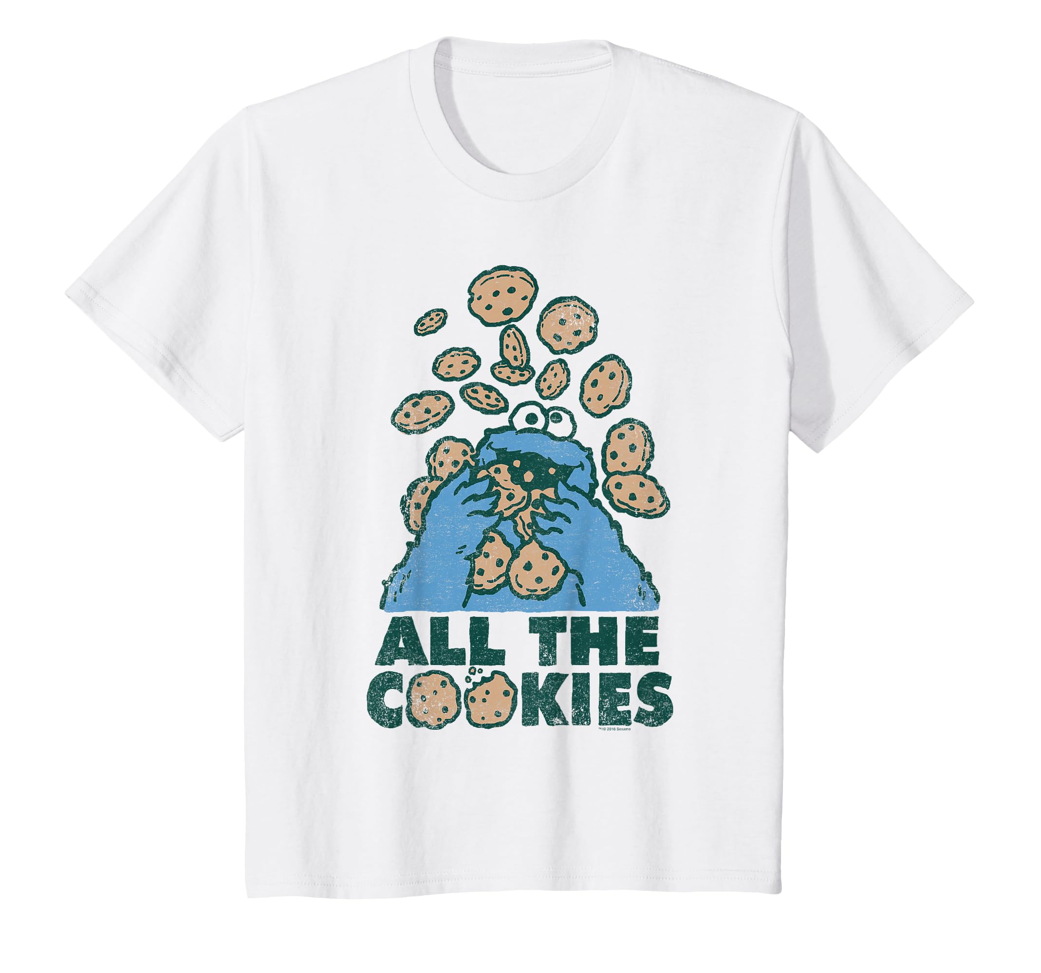 Футболка Улица Сезам Монстр Печенья Все Печенья