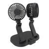 Dual Heads USB Fan for Car Dashboard Multi Speeds Quiet Portable Vehicle Cooling Fan for RV Truck