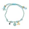 Fashion Handmade Jewelry Rope Braided Starfish Shell Fish Drop Bracelet Bangle Oceanic Summer Daily Wear Jewelry