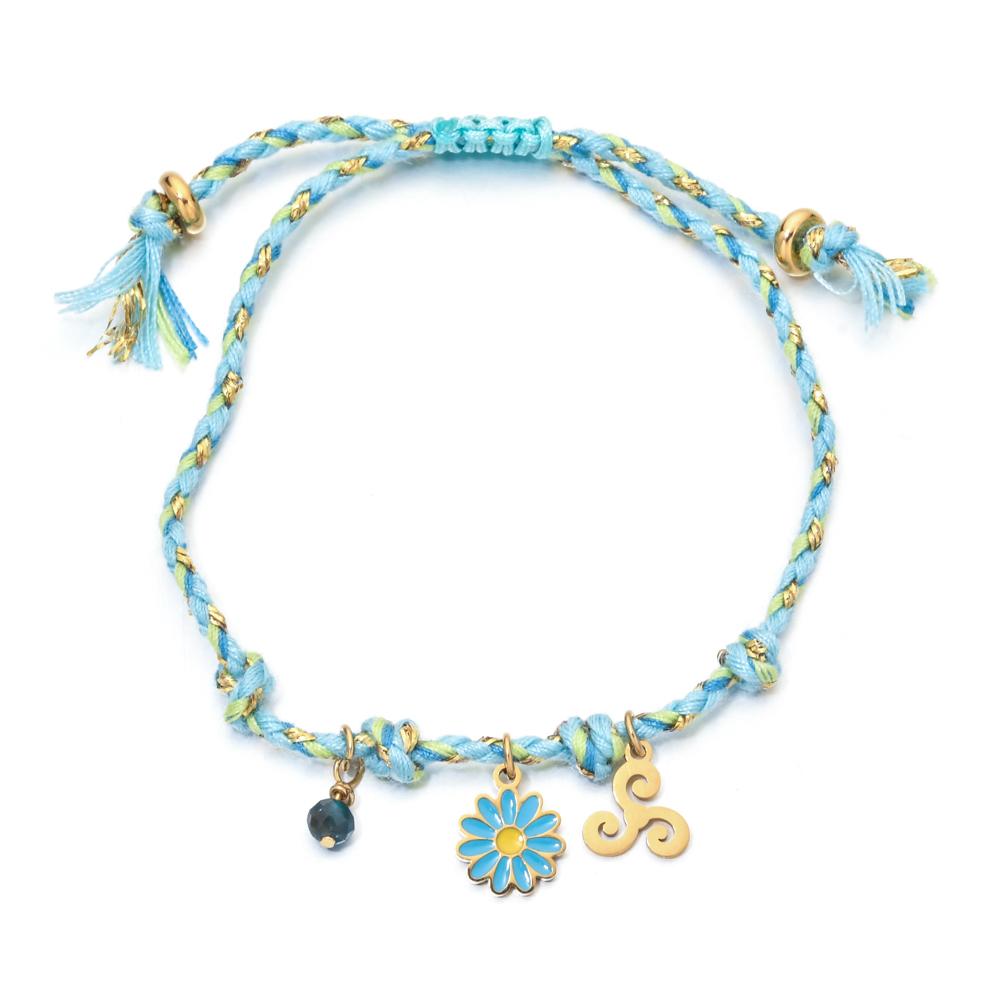 Fashion Handmade Jewelry Rope Braided Starfish Shell Fish Drop Bracelet Bangle Oceanic Summer Daily Wear Jewelry