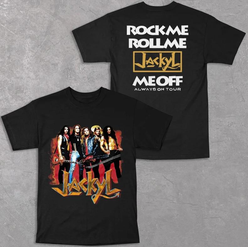 Vintage 90s Jackyl Rock Me Roll Me Jackyl Me Off Tour T-Shirt – Retro Graphic Unisex T-Shirt M