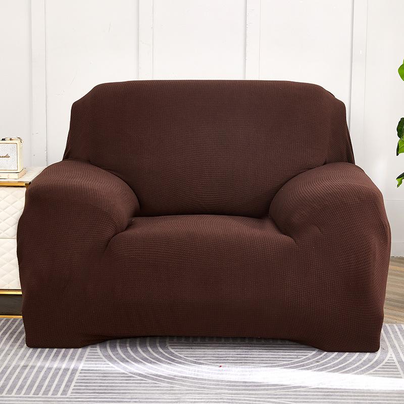Knitted Corn Stretch All-Inclusive Sofa Cover Full Covered Thick Polar Fleece Sofa Bedspread Tight Bag Pad