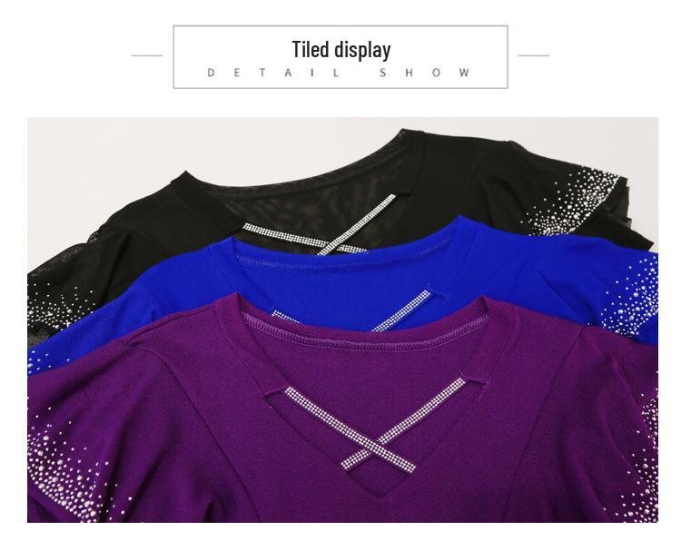 2025 Spring Mesh Fashion Hollow-Out Ruffle Long Sleeve Women's Top