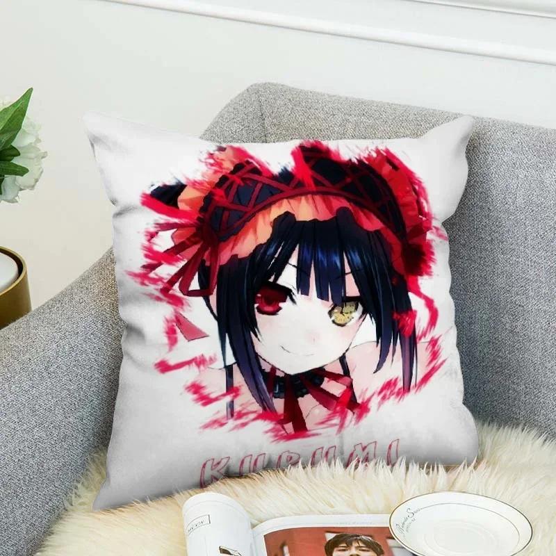 T-Tokisaki Kurumi Decorative Cushions for Sofa Cushion Cover 45*45 Pilow Cases Pillowcase 40x40 Car Decoration Pillowcases
