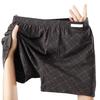 Herr Bomulls Boxershorts Andningsbara Fukttransporterande Boxers Elastisk Midja Underkläder Byxor för att Inte Åka Upp Daglig Användning Komfort