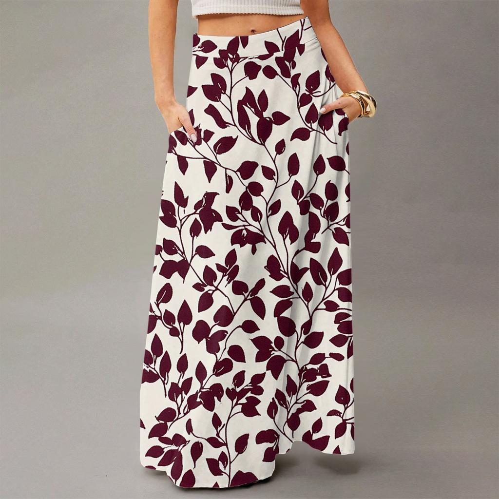 Women's Flowing Maxi Dress Regular Casual Summer Floral Print Bohemian  Skirt