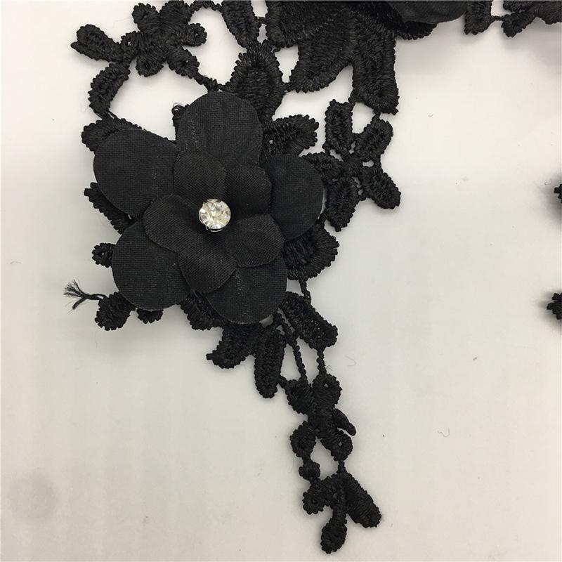 Brodat Floare DIY Patch Applique Pearl Accesorii Imbracaminte Decor Dantela Articole de Cusut