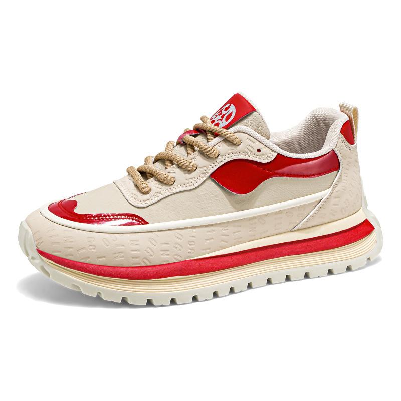 Spring casual Forrest Gump sneakers teen running non-slip platform waffle dad shoes