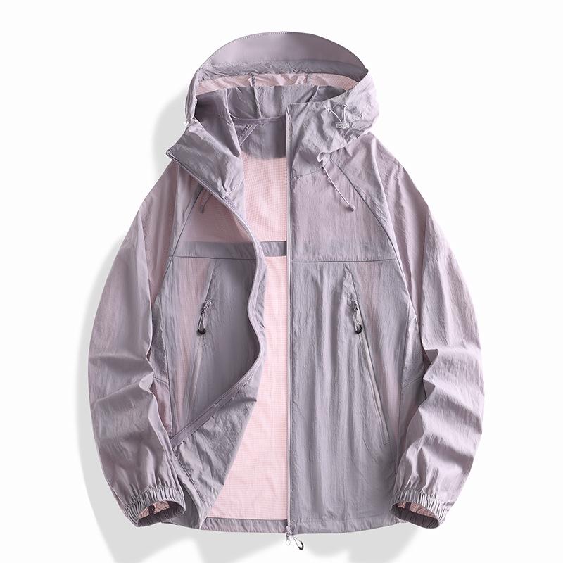 Dámská horská bunda s UV ochranou z ledového hedvábí - Lehká a prodyšná letní ochrana proti slunci