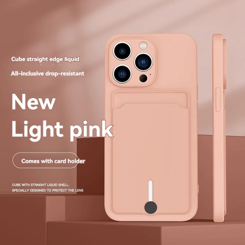 mobile phone case card slot  for For Iphone 16 15 14 13 12 11 pro max mini plus silicone  soft tpu Credit card  bag cover case
