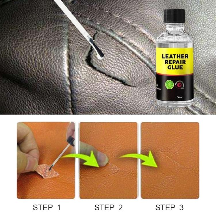 Waterproof Leather Repair Scratch Repair 30/50ml Harmless Transparent Washable Glue Belt Sofa Bags Shoes for Jacket
