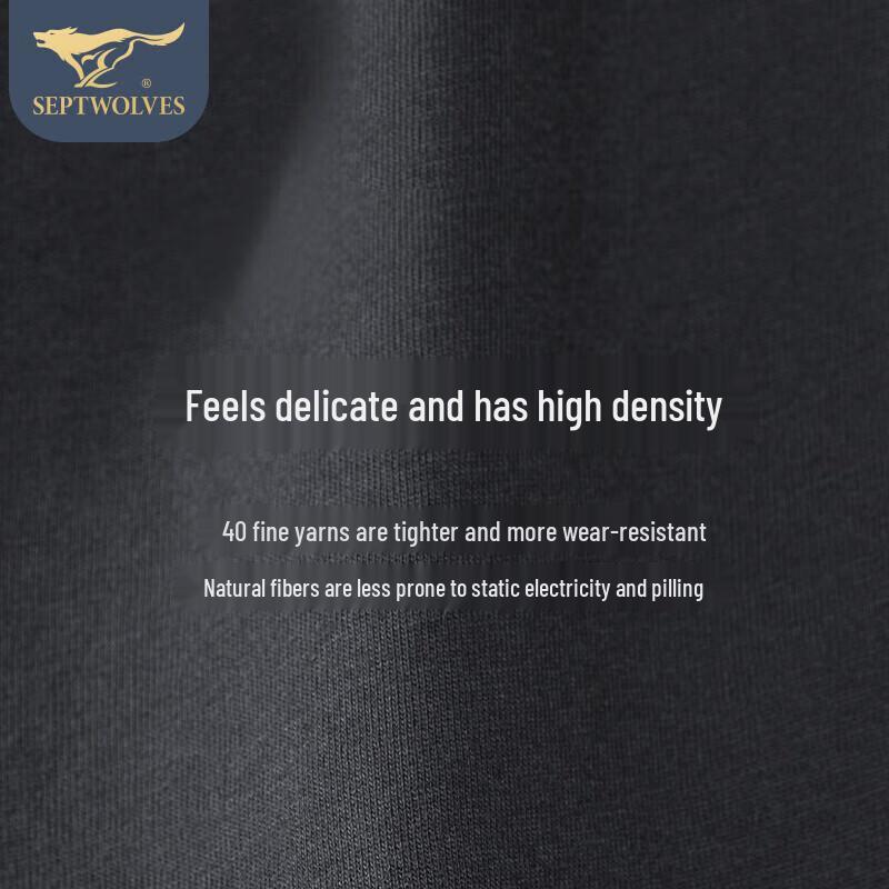 Septwolves Men's Pure Cotton Boxer Briefs