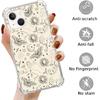 Mystic Witchy Astrology Case Compatible with iPhone 14, Celestial Butterfly Hands Moth Case for iPhone 14, Cool Trendy TPU Bumper Case Cover
