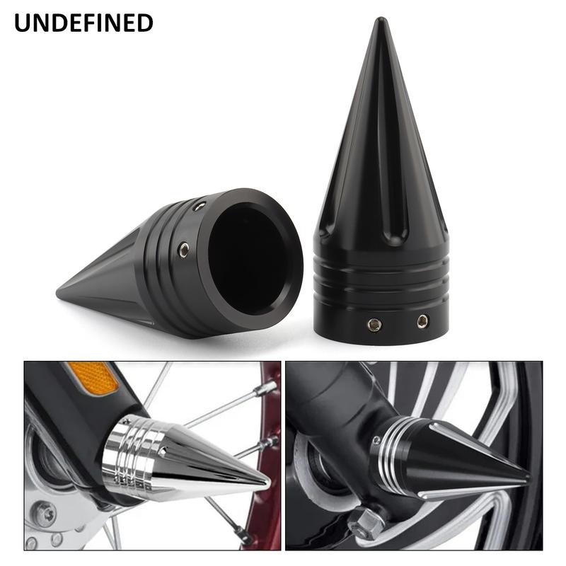 Motorcycle 29mm Front Axle Cover CNC Aluminum For Harley Touring Road King Sportster XL 883 1200 Dyna Low Rider Softail Fat Boy