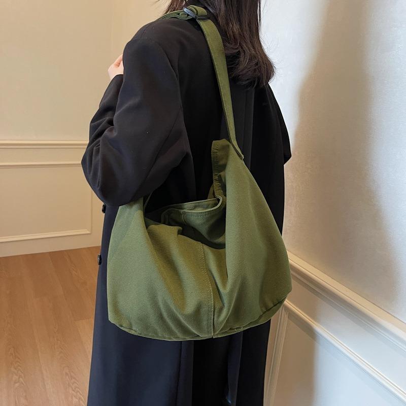 Lässige vielseitige Pendler-Tragetasche mit großem Fassungsvermögen für Damen, neue hochwertige Schulter-Umhängetasche, Canvas-Tasche