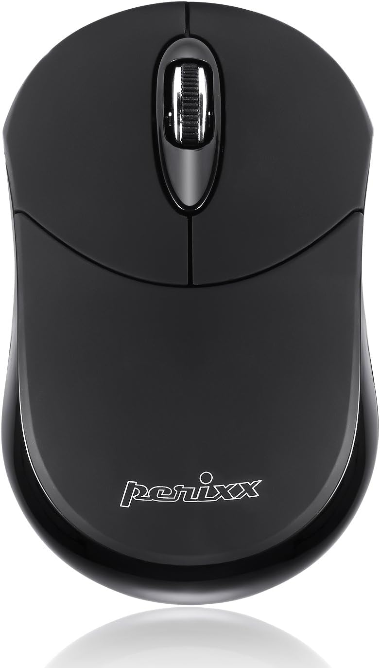 

Perixx Compact Wireless Bluetooth Compatible with and Mac Black PERIMICE-802 Mouse, Windows, Android, Tablets, Linux, - чорний