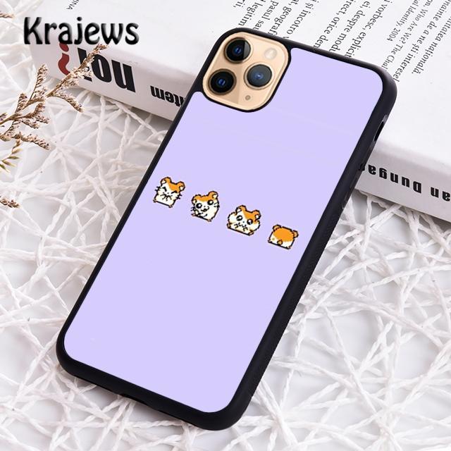 Krajews Cartoon Hamster Soft Phone Case Cover For iPhone 14 5 SE 6s 7 8 Plus XR XS 11 12 13 Pro Max Samsung Galaxy S21 S22ultra