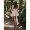 Open Back Tie Bow Dress for Women Women Backless Lace up Bows Dress