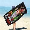 1Pc Christmas Gnome Celebration Beach Towel Microfiber Beach Towel Thin Absorbent For Beach Swimming Yoga Bath Sports