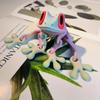 3D Printed Frog Refrigerator Magnet - Fun Frog-Shaped ABS Fridge Decor, Novelty Kitchen Accessory, Perfect Gift for Frog Lovers