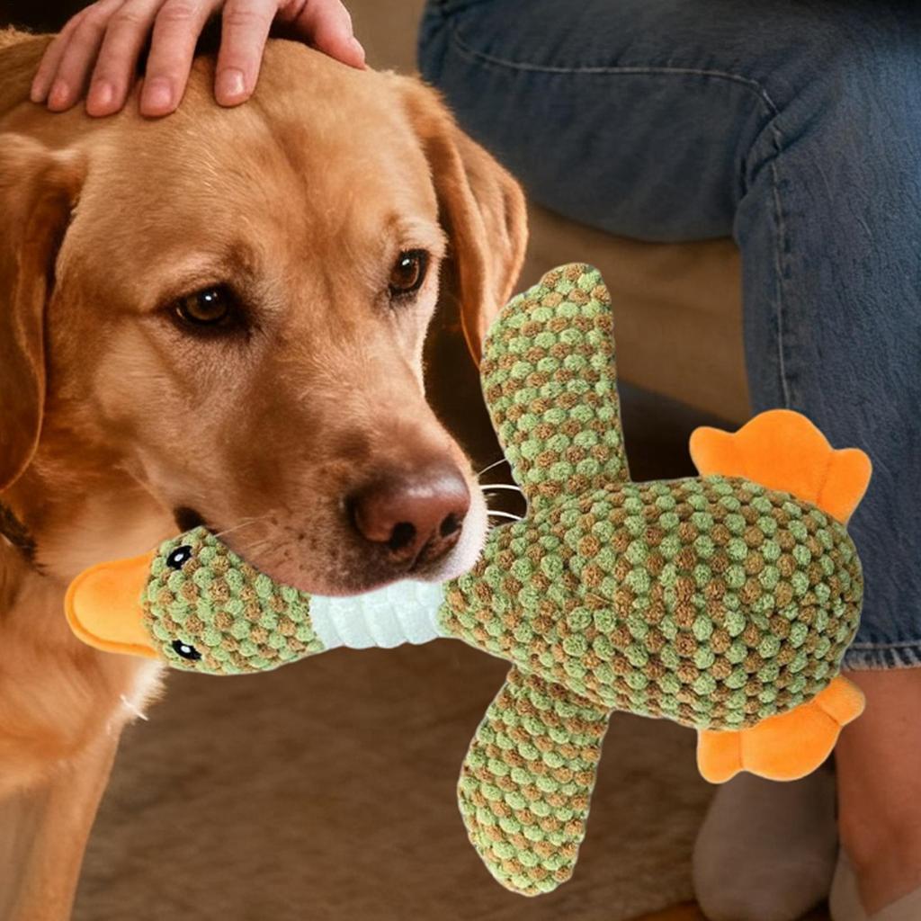 Dog Chew Toys Plush Duck Stuffed Animal Crinkle Dog Puppy Chew Toys For Medium Small Breed Home Indoor Outdoor Daily Travel