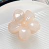 Summer Jelly Color New Frangipani Grab Clip, Pearlescent Sweet Medium Spliced Flower Hairpin On the Back of the Head Shark Clip