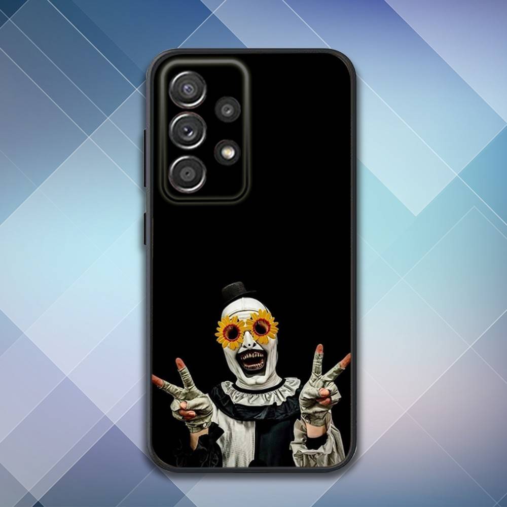 Art the C-Clown Horror Phone Case For Samsung S25,S24,S21,S22,S23,S30,Ultra,S20,Plus,Fe,Lite,Note,10,9,5G Black Cover