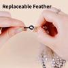 Interactive Cat Wand Toy with Feather Attachment Durable Handle Flexible Wire Design for Indoor Pet Play Exercise