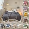 Winter Blanket Thickened Double Sided Fluff Plush Double Layer 3d Bed Sofa Warm