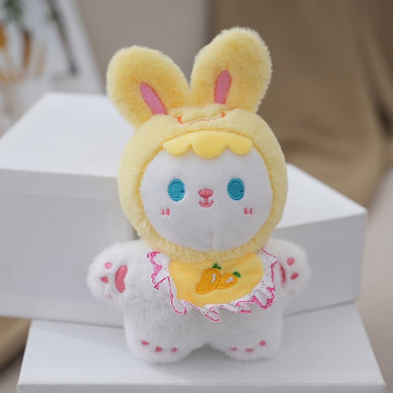 Adorable Bunny Plush Doll Keychain Soft Stuffed Animal Bag Charm Cute Toy