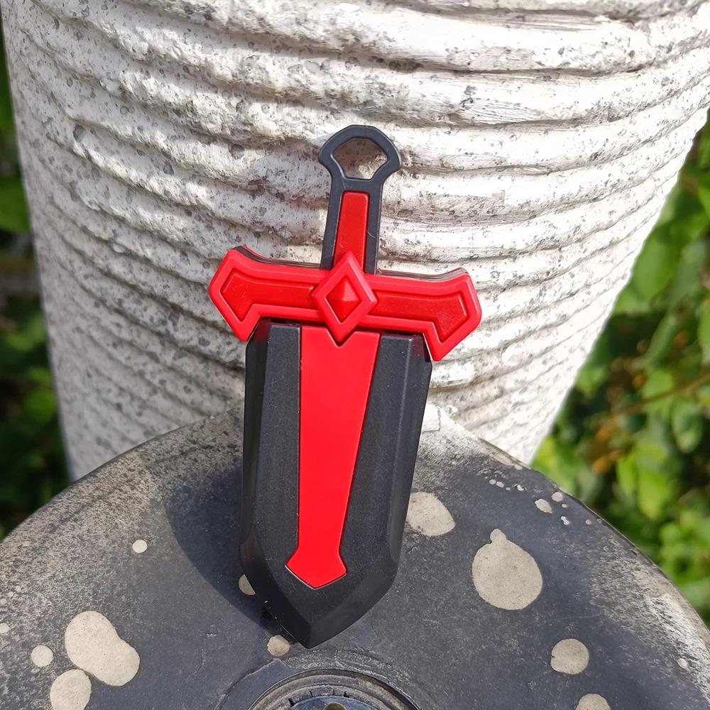 EDC fingertip push card sword push card mini fingertip toy relieves adult stress magnetic element pendant gift
