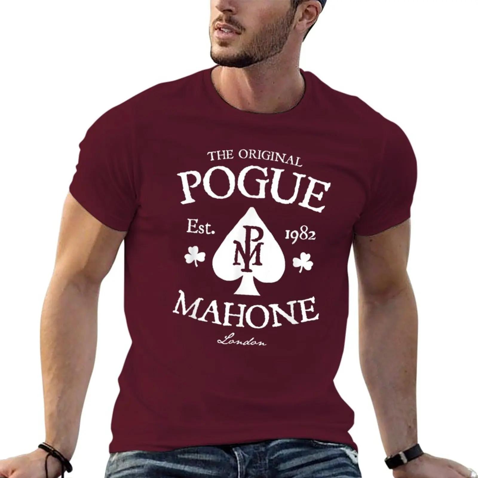 The Pogues Mahone T-Shirt rapper graphic tees graphic shirts anime mens white t shirts S