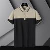 Erkek Yaz Polo Gömlek T-Shirt Iş Rahat Nefes Tee Düz Renk Gevşek Rahat Yaka Kısa Kollu Gömlek