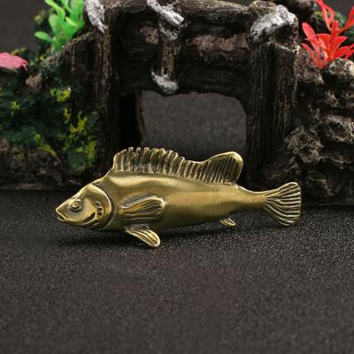 Antike Messing Ozeanfische Fische beobachten Meeresbewohner Modell Goldfischglas Dekoration Actionfiguren Bildung Miniatur