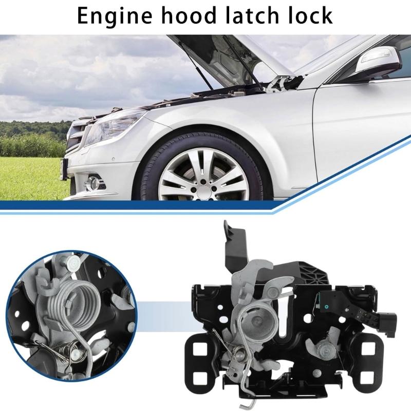 Engine Hood Latches Lock for 2017-2022 68237953AD 68237953AF 68237953AC Replacement Hood Lock Assembly Auto Part