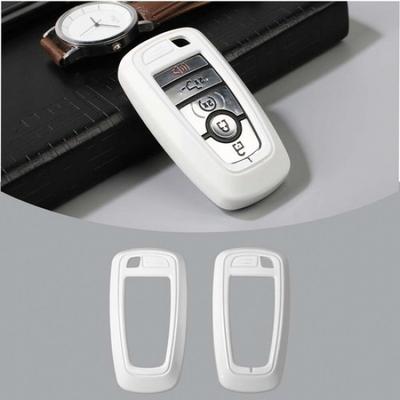 White Key Fob Cover Case Skin Shell Accessories For Ford F150 2018+/Bronco +