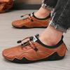 2025 New Leather Casual Shoes Men Sneakers Flat Comfortable Men Handmade Shoes Luxury Loafers High Quality Men Footwear