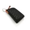 Inden HISOCA Hisoka Traditional Craft Koshu Inden Deerskin Lacquer Original Brand Key Case Black with Black Lacquer and Shippo Pattern [Inden-ya]