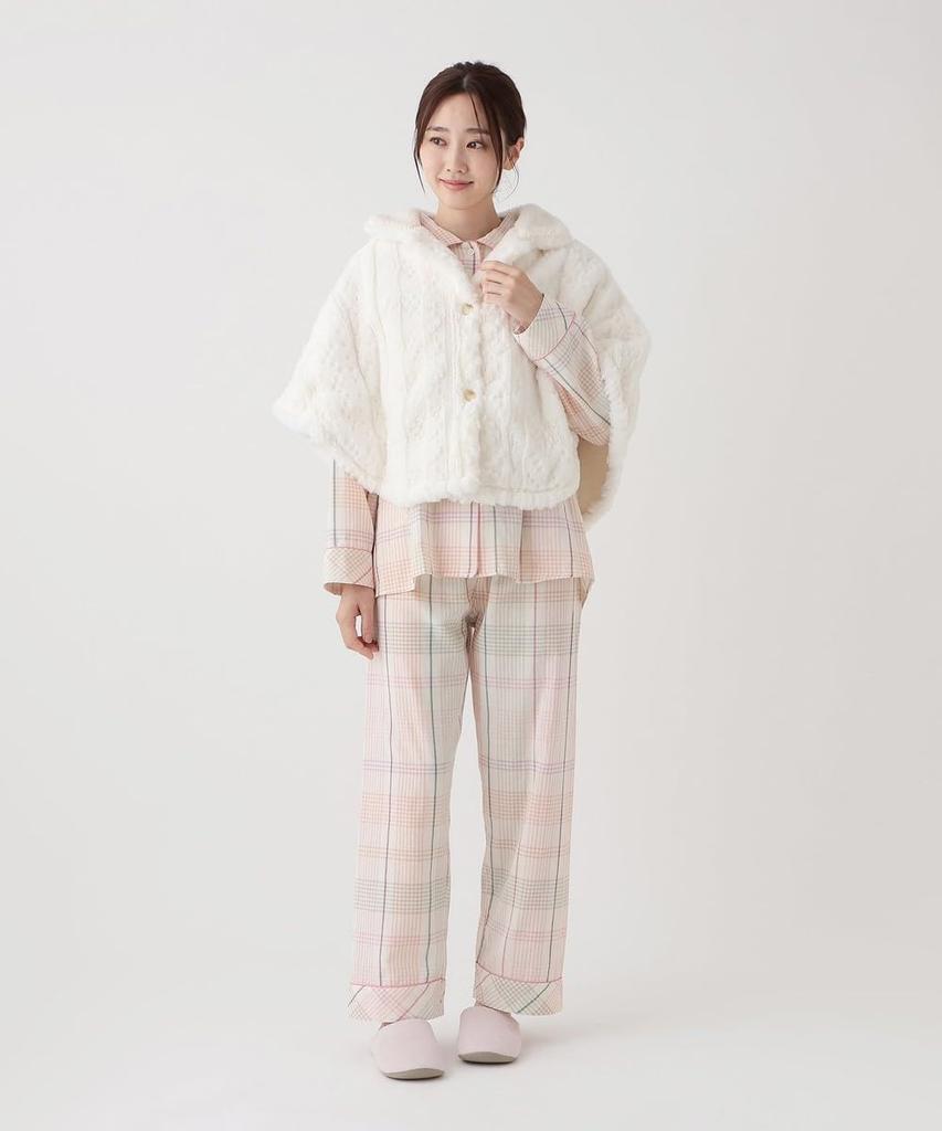 Afternoon Tea Living JP79 Kilim Jacquard Poncho, Ivory, Pajama/Loungewear Top