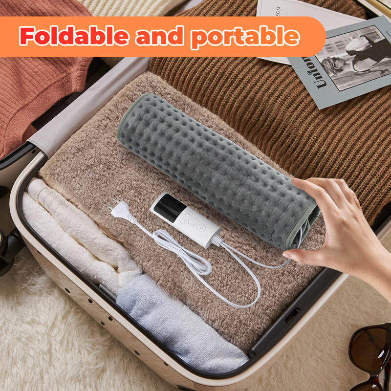 EU Electric Foot Warmer Pad - Detachable Heating Mat with Adjustable Warmth & Auto Power-Off for Home Office Use