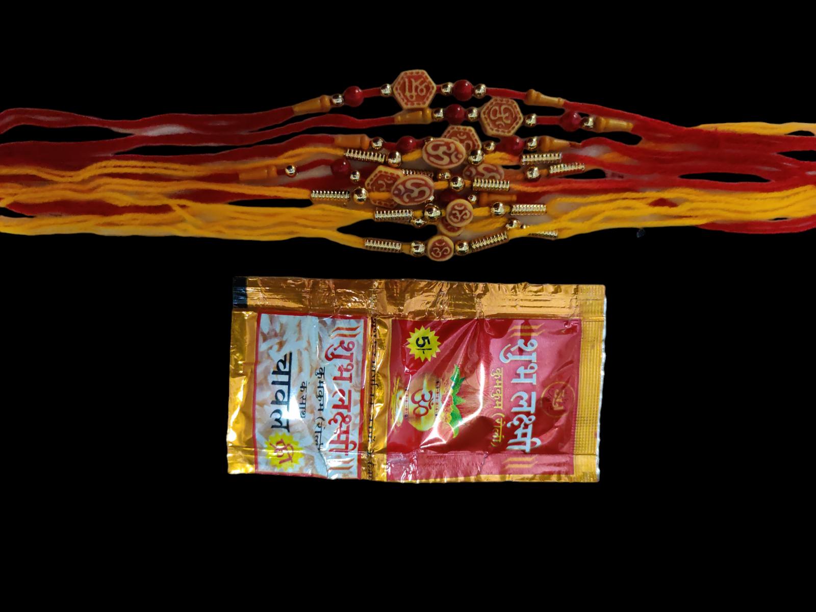 

@ Традиційний індійський Рахі Ролі та Чавал для Ракшабандхана 10 шт.