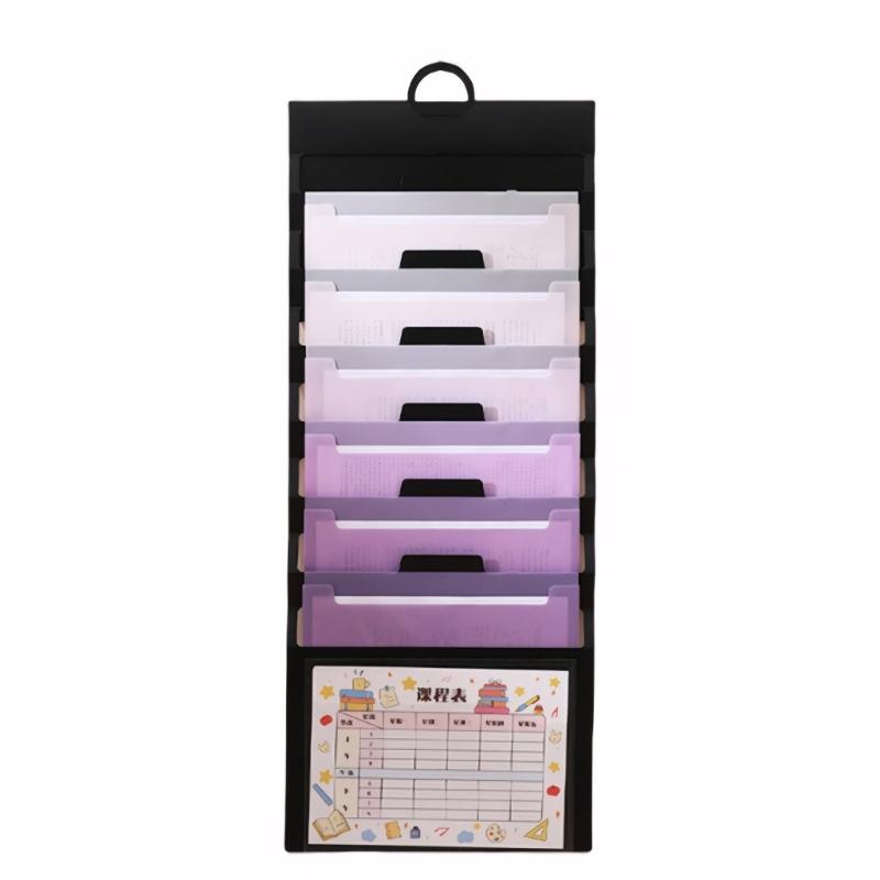 Wall Hanging Document Organizers Expanding Folder with Handle 6 Pocket Document Folder for File Paper Documents Receipts