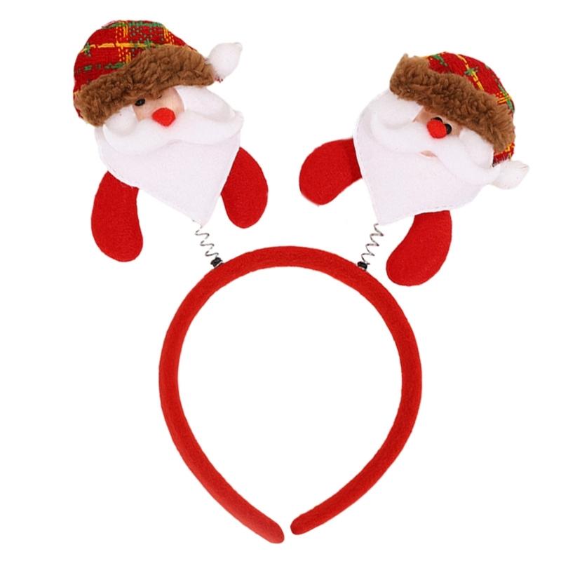 Weihnachtsdekoration Plüsch Rentier/Schneemann Stirnband Festival Feier Kopfschmuck Weihnachten Haarreif Party Accessoire