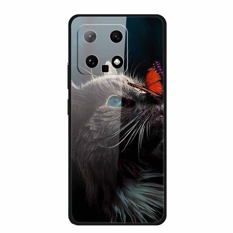 Xiaomi 14 Phone Case: Colorful Butterfly Design, Tempered Glass, Creative Style, Hot Seller