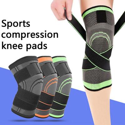 1 PIÈCES Soulagement Fournitures de Fitness Élastique Enveloppement Bandage Orthèse Sport Genou Soutien Compression Manches